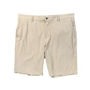 Dunning Shorts Mens 38 Khaki Everbest Stretch Wicking Performance Chino Golf